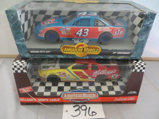 Ertl Richard Petty STP 25th Anniv/Kellogg's Monte Carlo Collectible American Muscle 1/18"