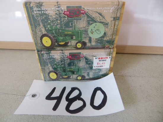 Ertl	2 JD Model A w/Farmer	50th Special Anniversary Edition