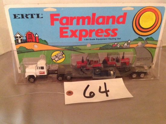 Farmland Express MF semi & trailer 2 MF 699 tractors	Ertl