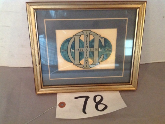 International Harvester framed picture
