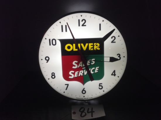 Oliver Sales & Service clock, Works, Nice