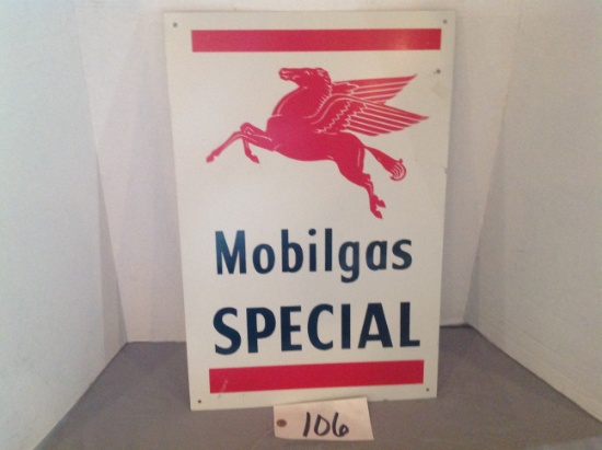 Mobilgas Special metal sign