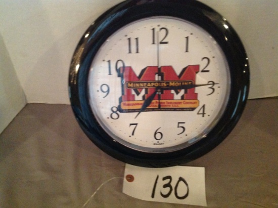 Minneapolis-Moline clock, works