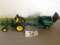 JD 6400 tractor w/bale wrapper	custom homemade