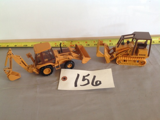 Case back hoe & 855D bull dozer	made in w/Germany	Ertl	1/35 scale