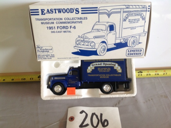 1951 Ford F-6 Die Cast Metal Collectable "Eastwood Transportation"	Limited Edition	1st Gear