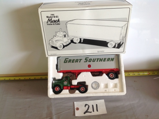 1960 Model B-61 Mack Tractor Trailer "Great Southern"