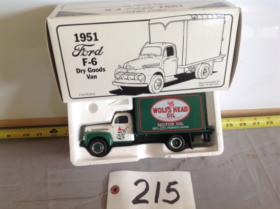 1951 Ford F-6 Dry Goods Van	Wolf's Head Oil	1st Gear