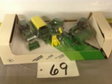 JD Farm Set w/2 tractors, chopper, chopper box, baler & wagon		Ertl	1/64 Scale