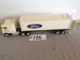 Ford cab over w/van trailer	no exhaust	Nylint