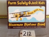 Farm Safety 4 Just Kids, Stearman Biplane Bank		Spec Cast