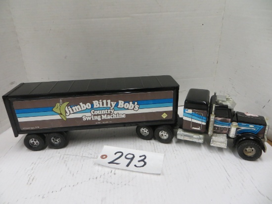 Ertl	Peterbilt semi & enclosed trailer " Jimbo Billy Bob's"	1/32 scale