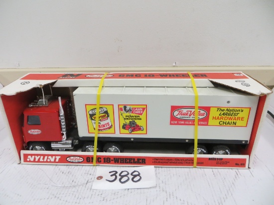 GMC 18 Wheeler True Value Hardware semi & enclosed trailer