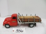 Tonka	Truck w/flat bed lumber hauler
