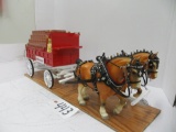 Loyd Jasper custom	Budweiser buck wagon w/2 Cydsdales  Highly Detailed
