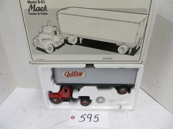 1st Gear	1960 B-61 Mack Tractor & Trailer Adley Express Co	1/34 Scale