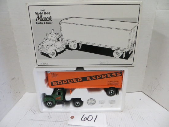 1st Gear	1960 B-61 Mack Truck & Trailer Border Expess Boston - Canadian border	1/34 Scale