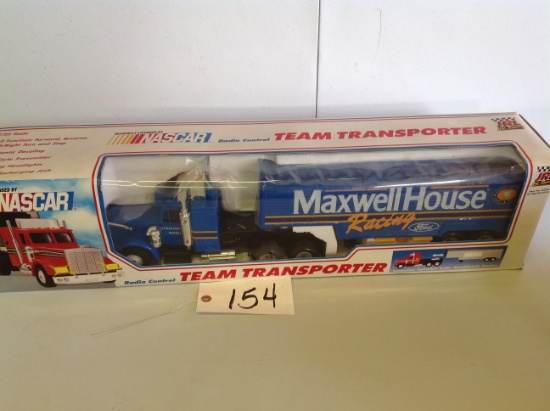 JRL	Radio control  Maxwell semi truck & trailer Sterling Marlin
