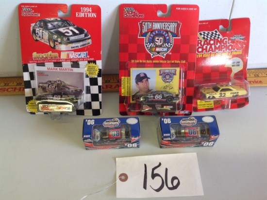 5 racing cars, 06, 60, 66, 32