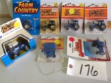 Ertl	6 Ford tractors 1 wagon	1/64 Scale