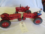 3 tractors 2 Farmall H, Super MTA,