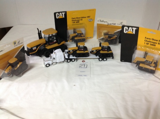 Caterpillar & Challengers construction equipment & semi