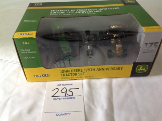 JD 175th Anniversary Tractor set   1/64 scale