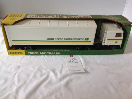 JD semi truck and trailer  Ertl