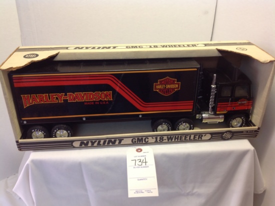 Nylint   GMC 18' Wheeler Harley Davidson   Nylint