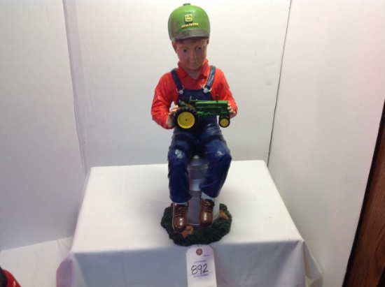 JD Farm boy w/tractor & milk can