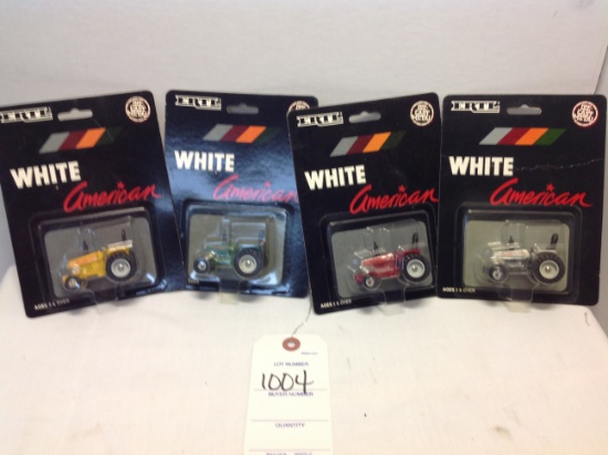 Set of White American Tractors   1/64 scale
