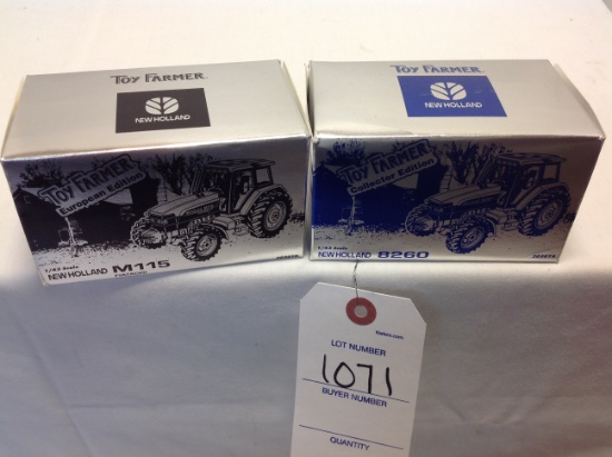 New Holland 8260, New Holland M115  Toy Farmer Collector Edition  1/64 Scale