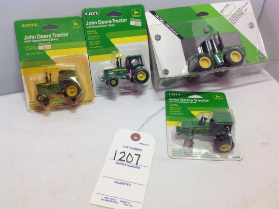 assortment JD tractors