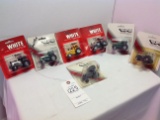 assortment of White Tractors