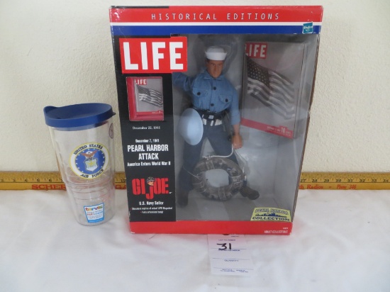 GI JOE Pearl Harbor Collection Edition with US Air Force Cup
