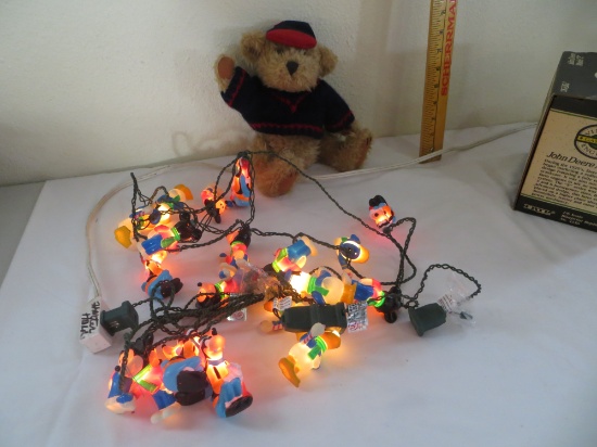 Mickey and Friends Lights (2 sets) and Pickford Bears "Tully" 1959 Bear