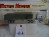 Mighty Movers Mack Coe w/flat bed of Nebraska small squares