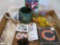 Hawkeye Clickers, Micro Mini baseball cards, old stamps, and other Misc goods, Chicago Bear Coasters