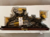 Double Date Ducks Unlimited Whitetail Sculpture