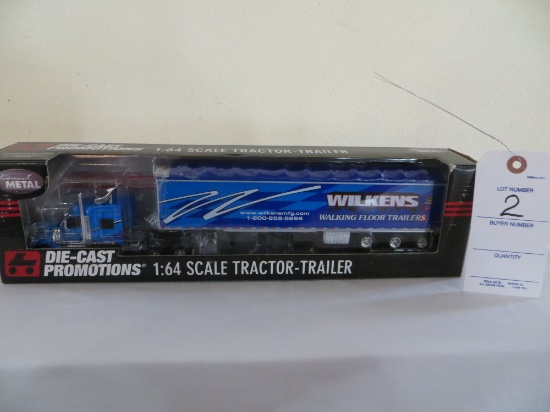 Wilkens Walking Floor Trailers triple axile Detailed truck & trailer, Die C