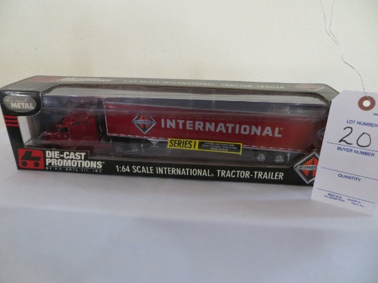 International tractor trailer, Series I, Highly Detailed w/working suspensi