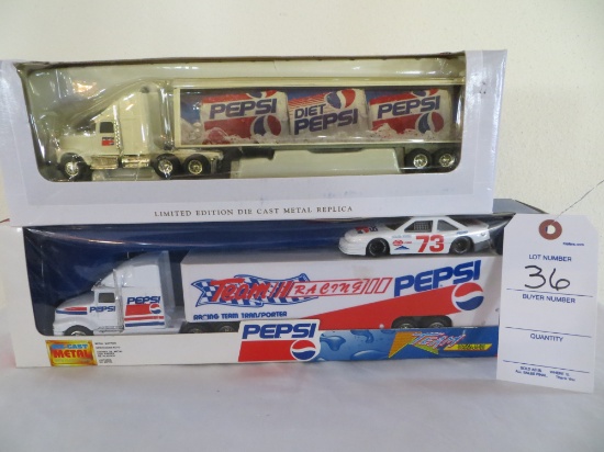 Pepsi Team Racing car/semi trailer triple axial and Pepsi limited edition d