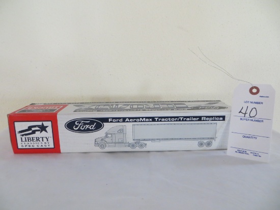 Ford AeroMax Tractor/Trailer Replica Die Cast Collectors edition/ limited e
