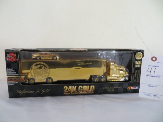 10 year 24K Gold Plated Precious Metals Series 1:64 Tide Scale Trasporter w