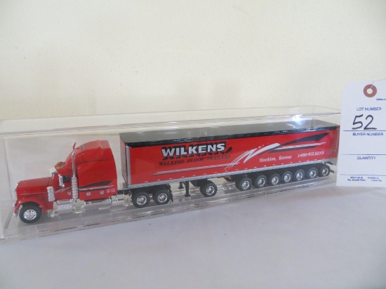 Wilkens Walking Floor Trailers Stockton Kansas Semi and Trailer in Plastic