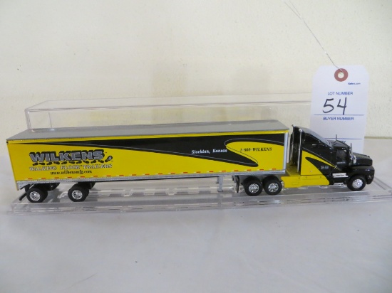 Wilkens Walking Floor Trailers Stockton Kansas Semi and Trailer in Plastic