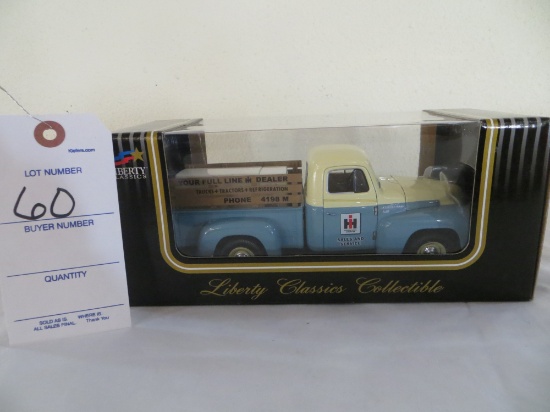 1954 IH R4 Pickup truck with International freezer in the back