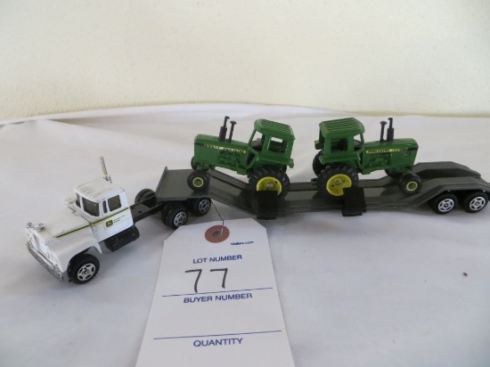 John Deere Mack Semi and Tractor Hauler
