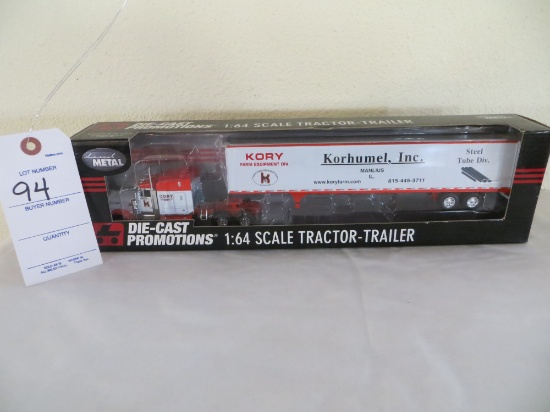Kory Fam Equipment Div. Manlius Ill 1:64 Scale Semi and Trailer