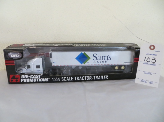 Peterbelt 1:64 scale Sam's Club Semi and Trailer